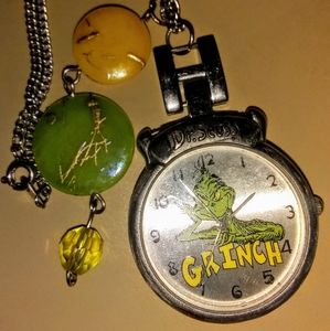 VINTAGE 1997 DR. SEUSS GRINCH TICK TOCKERY WATCH